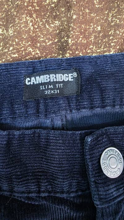 CORDUROY CHINO - NAVY BLUE