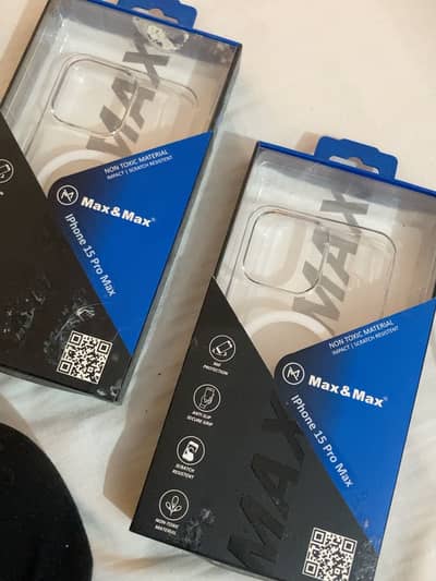 Max & Max iPhone 15 Pro Max Cover | Premium Clear Case | 2 Available