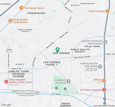 1 Kanal Plot For Sale In LDA Avenue 1 Block F 60 feet Road