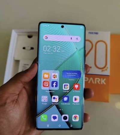 Tecno Spark 20 Pro Plus  16/256gb complete box 10/10exchange possible