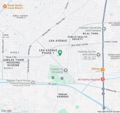 10 MARLA PLOT AVAILABLE FOR SALE IN LDA AVENUE 1 BLOCK J.