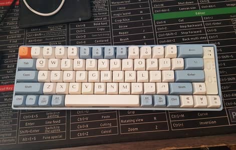 langtu gk65 tri-mode wireless 65% rgb mechanical gaming keyboard