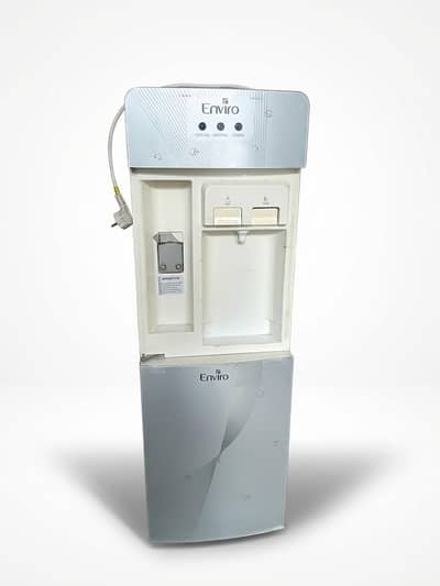 Enviro standing water dispenser with mini refrigerator