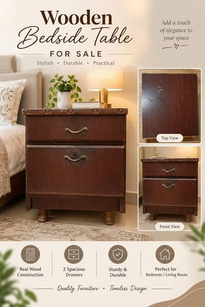 Wooden Side Table