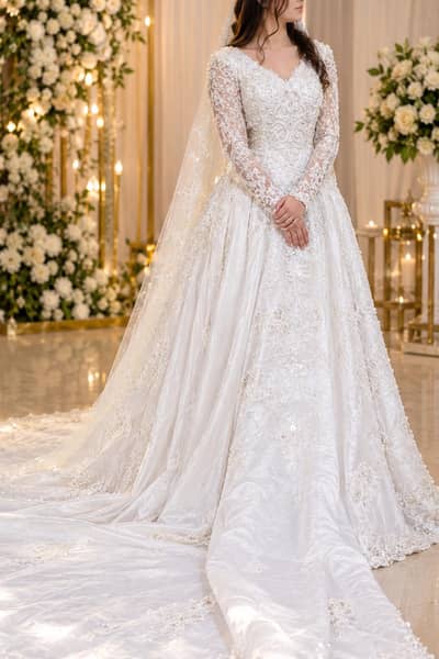 wedding white gown