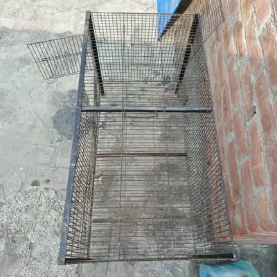 Large Iron Pet Cage for Parrots, Cats & Small Dogs