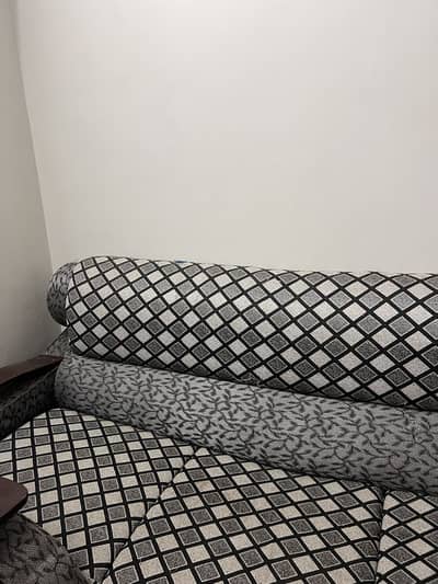 5 seater sofa set | grey and black colour