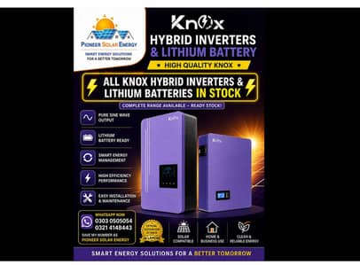 KNOX Lithium Batteries 100A(3.0 & 6.0) & ALL Hybrid inverter ip21 ip66