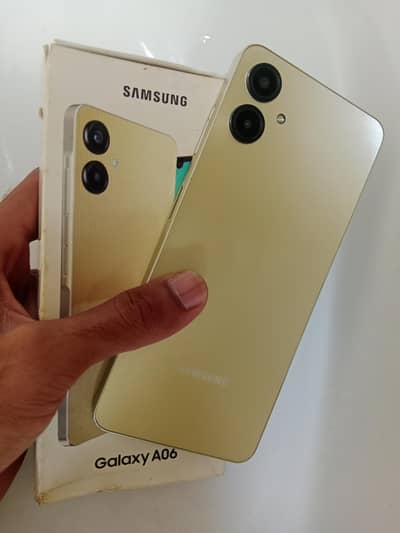 Samsung Mobile A06 4/64gb with box cable no open repair