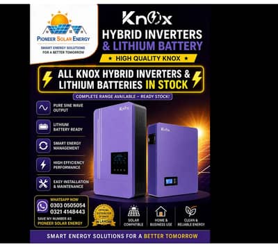 KNOX Hybrid Inverter 4kw~11kw(krypton eco xenon) & Lithium Battery