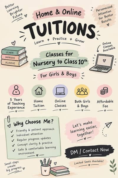 AFFORDABLE ONLINE AND HOME TUITIONS