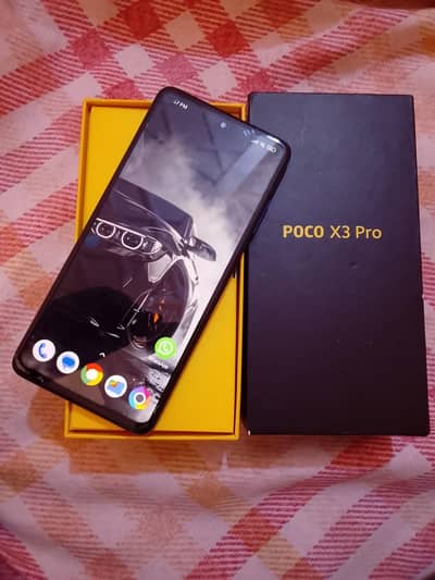 8+5 ram 256gb rom poco x3 pro with box