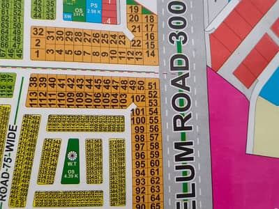 ALL DUES CLEAR 1 KANAL 75 FIT ROAD PLOT FOR SALE N BLOCK LDA CITY LAHORE JINNAH SECTOR