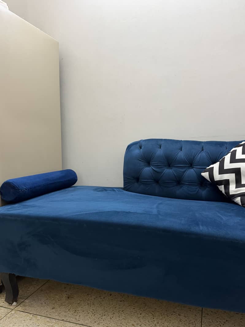 Royal blue sofa 3