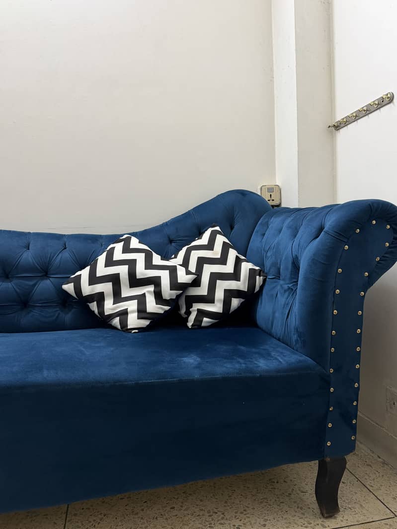 Royal blue sofa 4