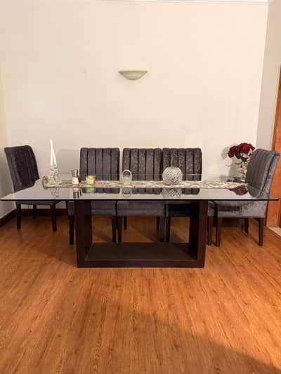 8chairs dining table