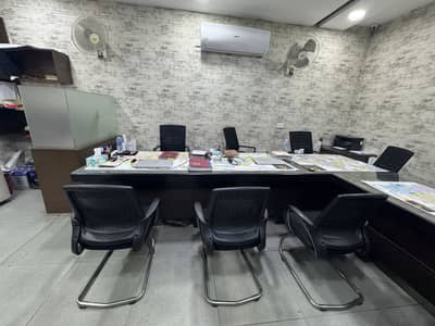 6 person sitting Table with 6 executive chairs