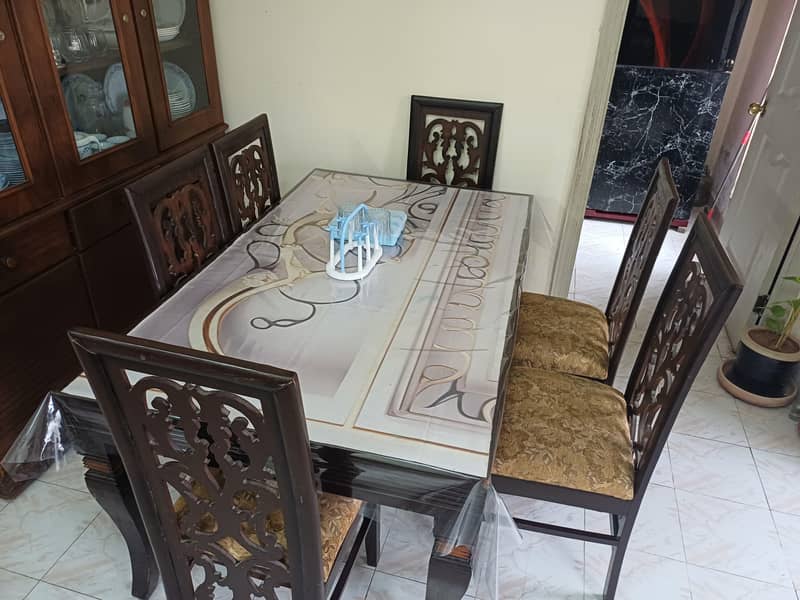 Dining Table six seater good condition 1