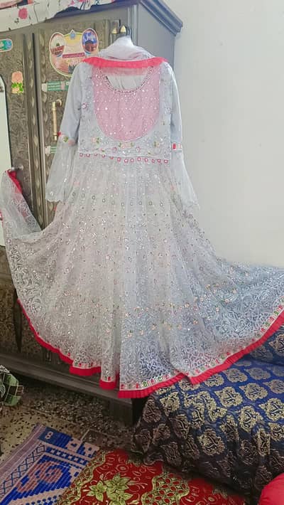 Bridal Heavy Net Embroided Maxi _Like New - 10/10) condition