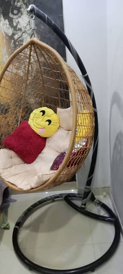 EGG HANGING SWING CHAIR JHOOLA WITH STAND