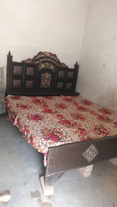 Furniture Double Bed With Mattress Showcase Singharmaze Sofa Set
