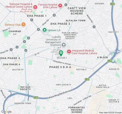 One Kanal Residential Plot for Sale in DHA Phase 5 Lahore, Block F