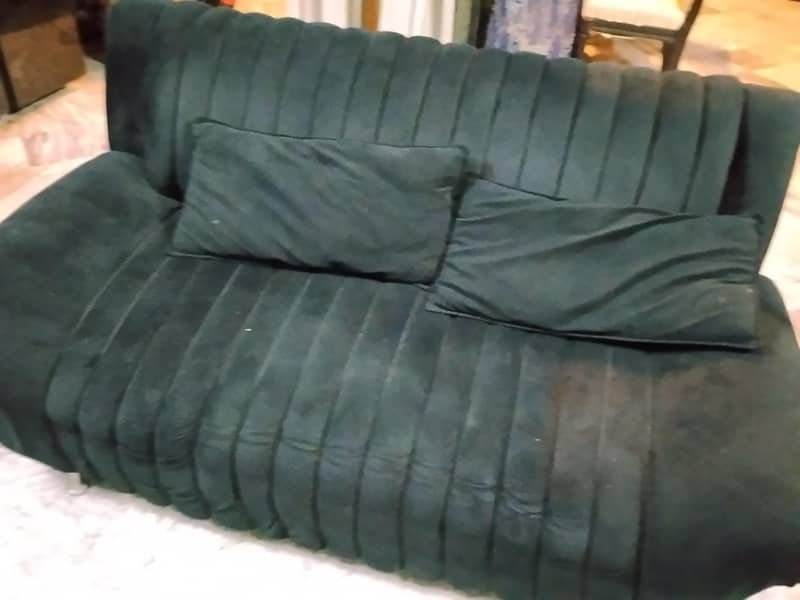 7 seater black sofa 2