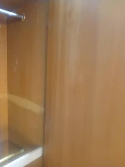 clothes cupboard with side mirror also