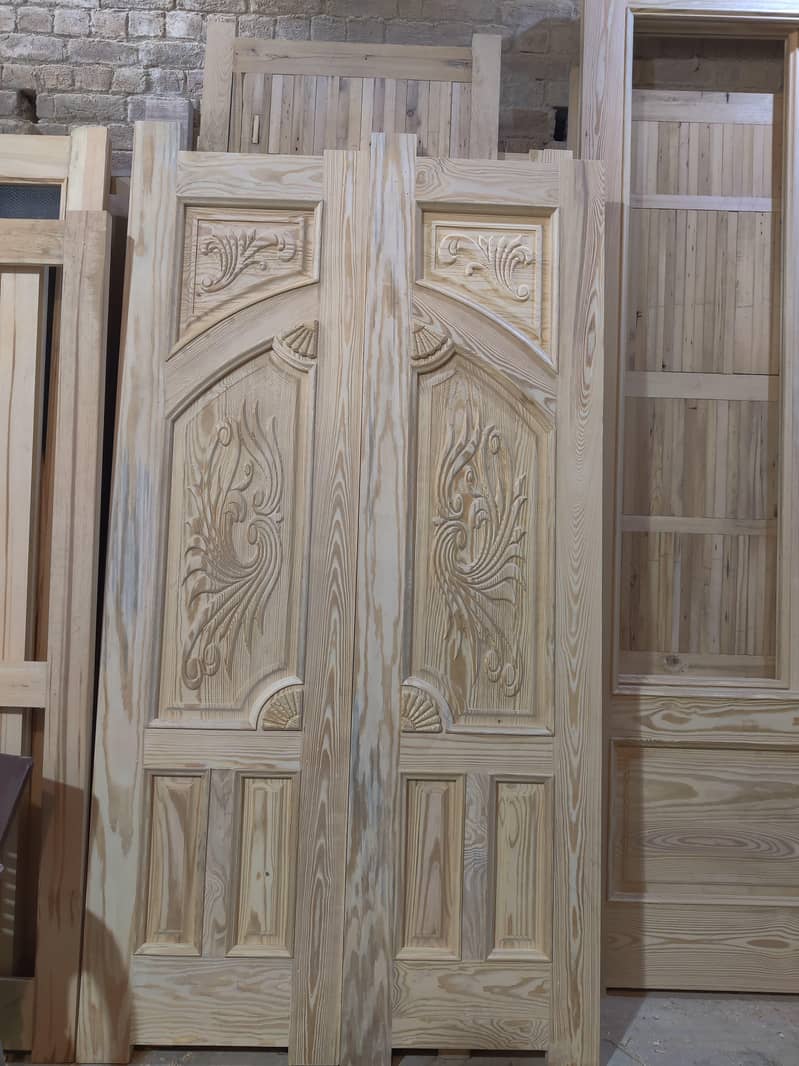 Solid Wood Door-Semi Solid-Engineering-Malaysian Panel /Ash/Fiber Door 2