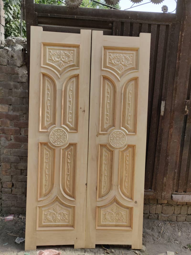 Solid Wood Door-Semi Solid-Engineering-Malaysian Panel /Ash/Fiber Door 3