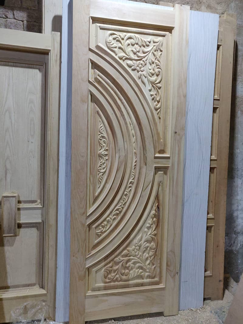 Solid Wood Door-Semi Solid-Engineering-Malaysian Panel /Ash/Fiber Door 7