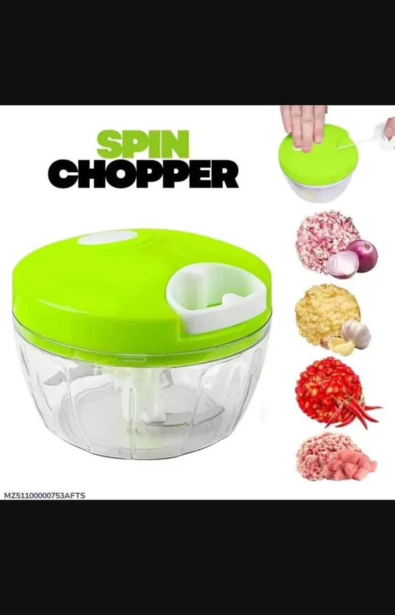spin chopper 300ml ABS plastic multicolour kitchen essentials 0
