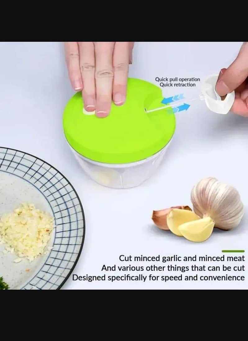 spin chopper 300ml ABS plastic multicolour kitchen essentials 2