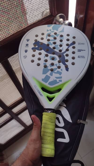 Puma Solarcourt Padel Racket – Great Condition with cover fiber