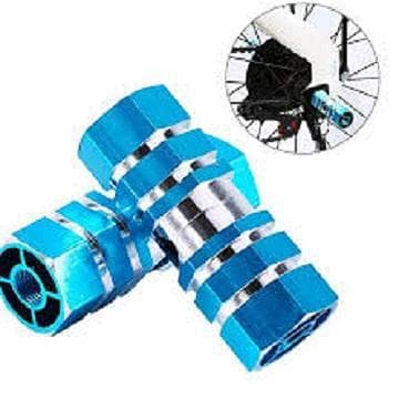 Durable Aluminum Alloy Bike Foot PIN - Non-Slip Front & Rear Axle Footrests for MTB, BMX, & More (Pair)