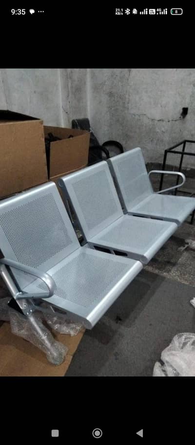 imported Waiting chair Three seater office , hospital & reception