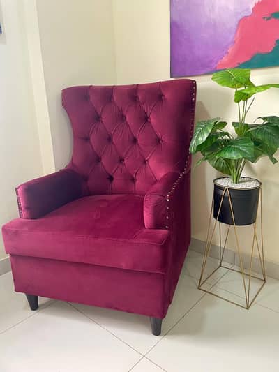 Sofa Chair for Sale Maroon Colour