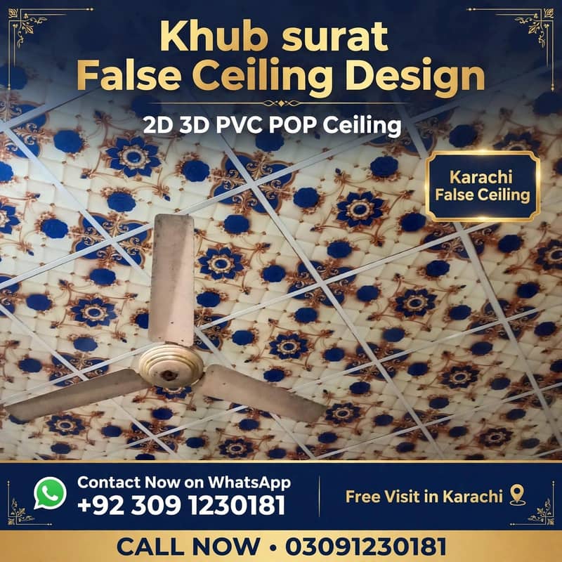 False Ceiling Installation, Flooring & Interior Decoration Servic 1