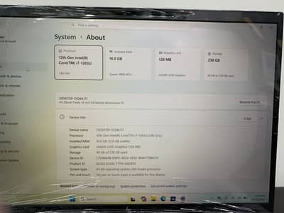 Hp Zbook Firefly 14 G9 i7-12th 16gb ram Ddr5/256Gb nvme