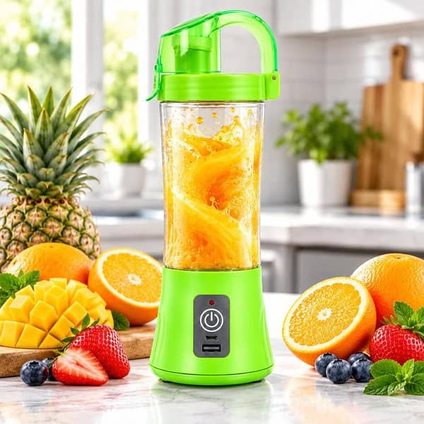 USB Rechargeable Juicer Blender 380ml | Portable Smoothie & Shake Maker