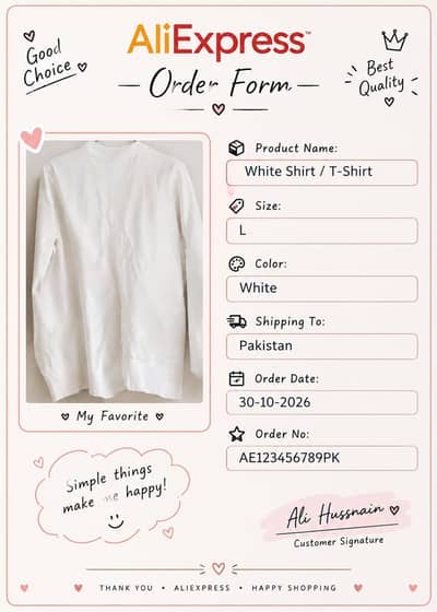 White Shirt for Sale – Size L