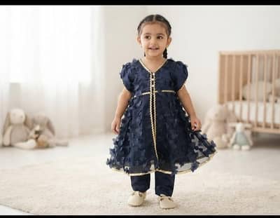 Hand made dresses lawn cotton and net