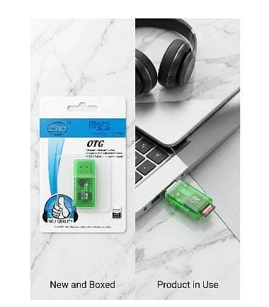 1PCS C&U 2 Series OTG Micro SD Card Reader – High-Speed USB 2.0 Adapter R6173