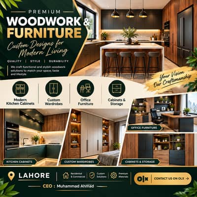 Premium Woodwork & Furniture | Kitchen Cabinets & Wardrobes