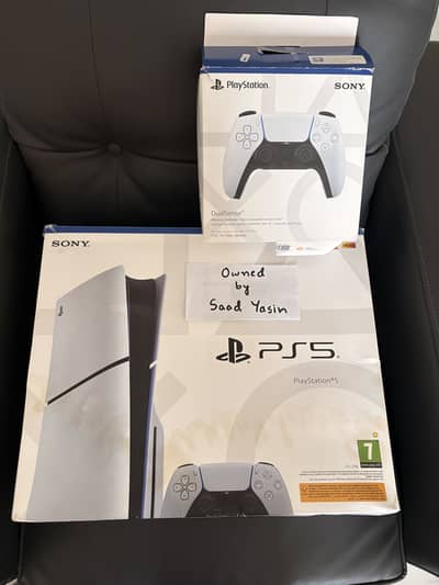 PlayStation 5 Slim Disk Edition with 2 controllers
