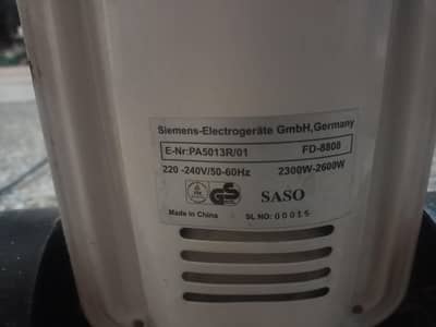 EleSiemens German Brand Oil Filled Radiator Heater – Heavy Duty 2600W