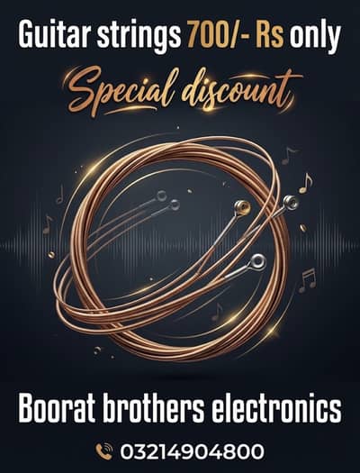 Guitar strings special discount six strings set seven hundred only