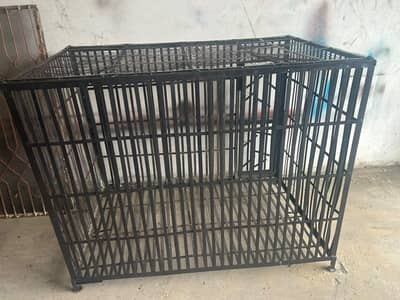 Heavy Duty Iron Pet Cage / Dog Cage (Pure Iron - 28 KG)