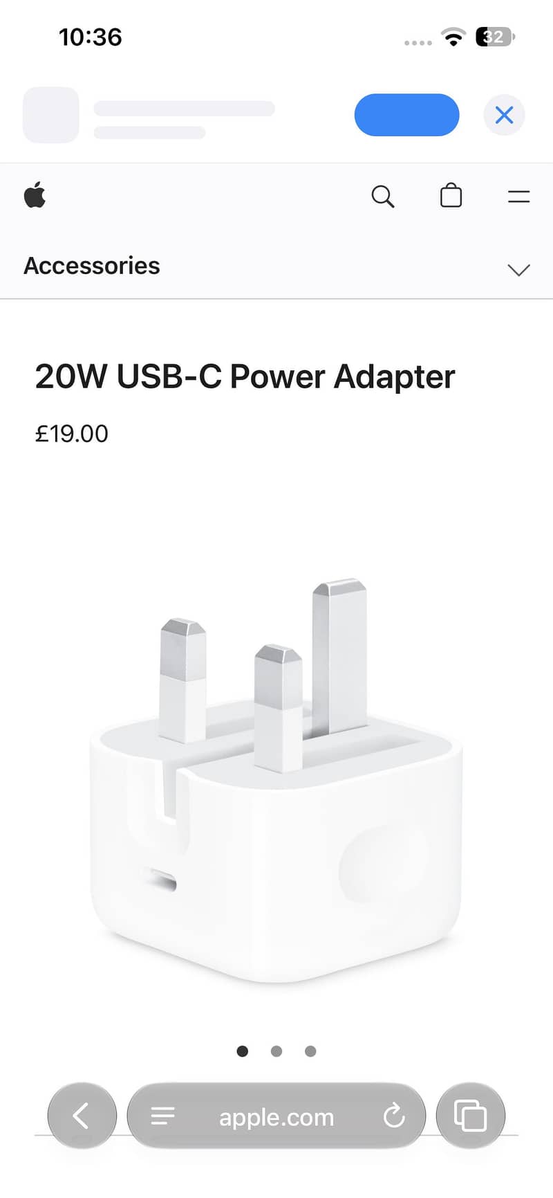 20W Apple Adapter 0