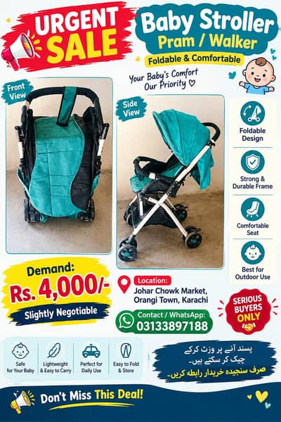 Foldable baby   Foldablbhhe Bab!  Foldable Baby Stroller for Sale!